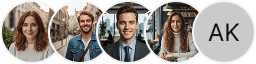 Multiple investor profile avatars on Dong Taivung trading review block